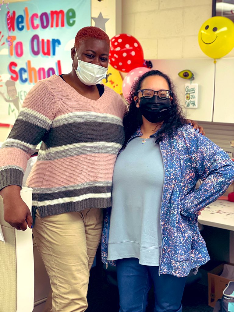 rbpsEAGLES's tweet photo. We celebrated our 2 Superstars today & showered them with posters, cards, flowers, music & more!! Happy Administrative Assistants Day!! ❤️🌷🎁🎈🎉 Thank you Ms. Gigi & Ms. Shniece for all you do! #lucky2haveyou @GgRbb @Ms_ShniecePerry @RedBankSup @DreamBigRB #AdminProfDay https://t.co/MhLoREYZAV
