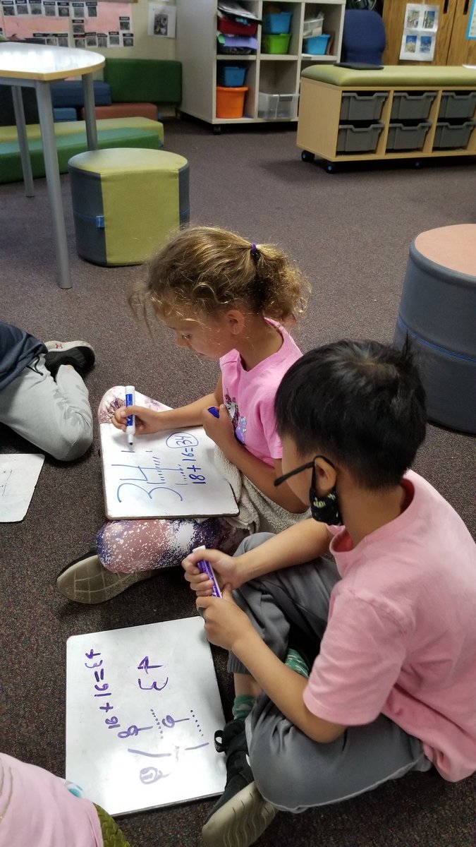 asmith_edu's tweet photo. A bit of peer-supported math strategy development using a gamified model called "Silent Strategy" or "silent math": Understanding and notating our different strategies helps us to discover new ways of thinking and be reflective about our own strategies. #dmheights https://t.co/OOrk0YojaL