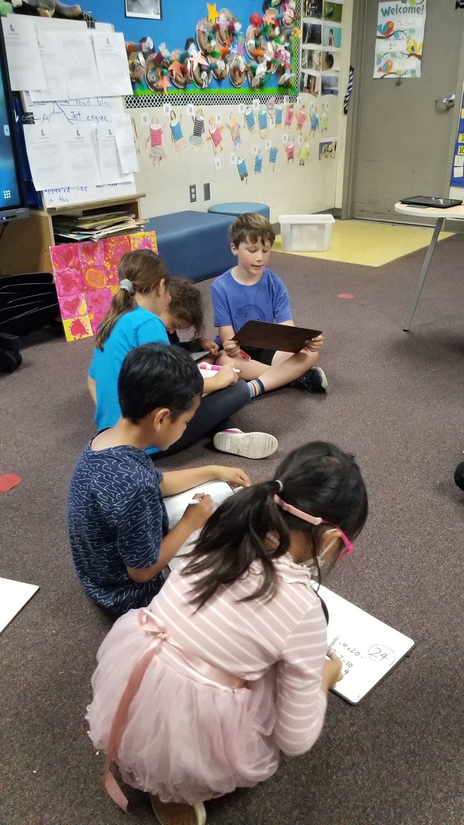 asmith_edu's tweet photo. A bit of peer-supported math strategy development using a gamified model called "Silent Strategy" or "silent math": Understanding and notating our different strategies helps us to discover new ways of thinking and be reflective about our own strategies. #dmheights https://t.co/OOrk0YojaL