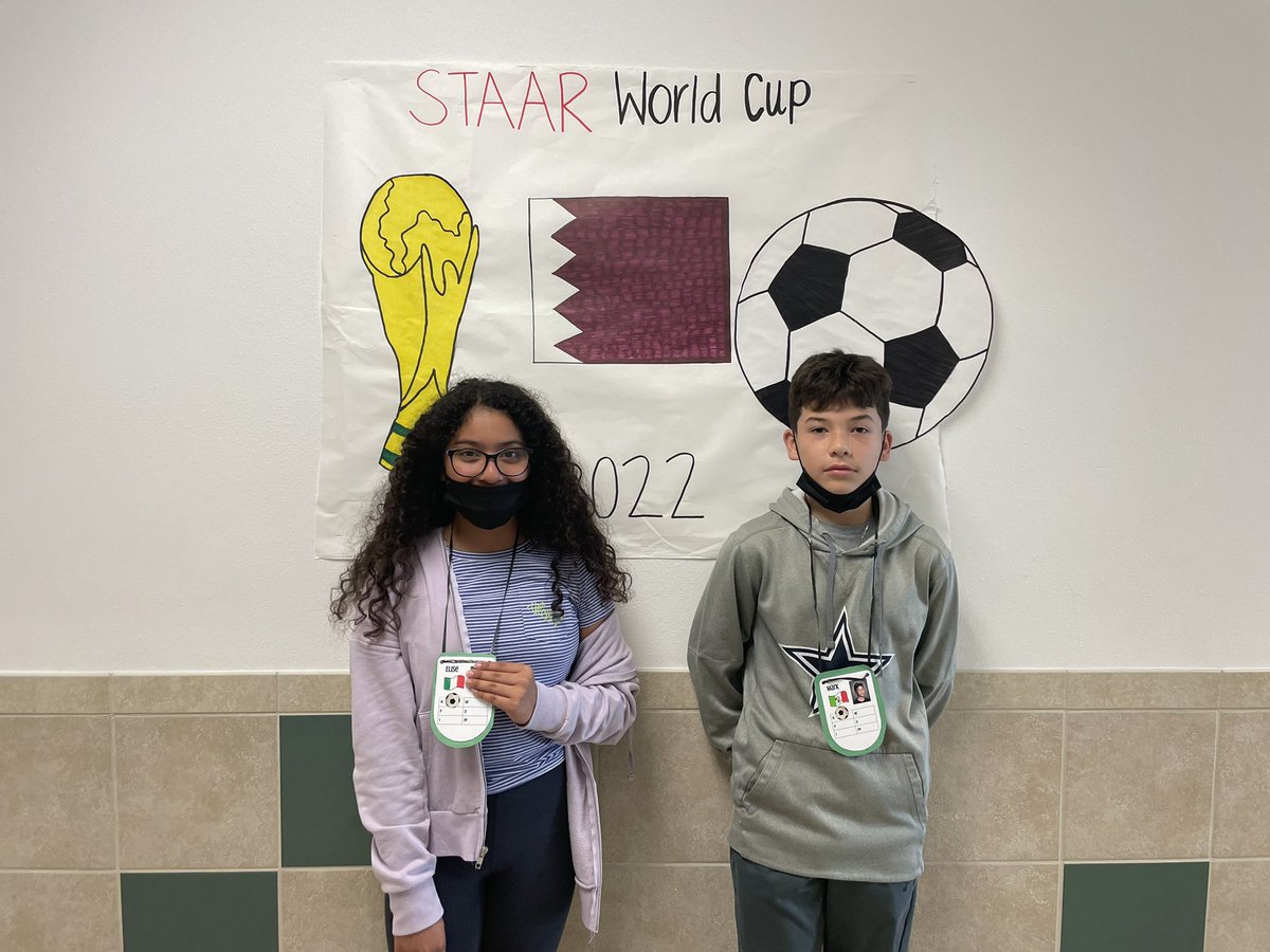 Ms_Araiza's tweet photo. This year I’ve learned to make learning more engaging! Thompson 5th graders have been competing in the STAAR World Cup! Nothing beats seeing students grow confidence in their reading abilities, all while participating in some friendly competition. #ThompsonIsExcellence https://t.co/PHrp189oDH
