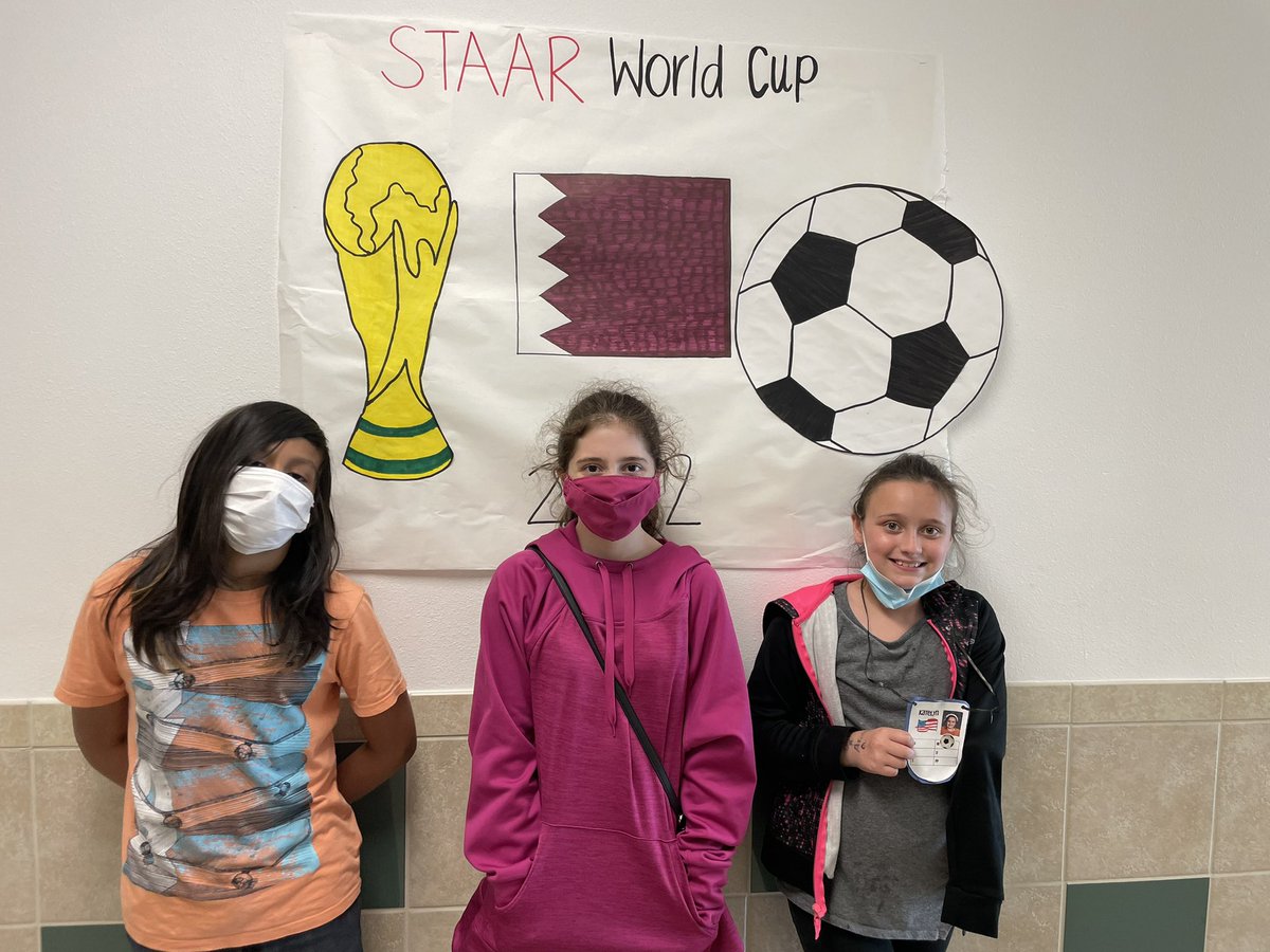 Ms_Araiza's tweet photo. This year I’ve learned to make learning more engaging! Thompson 5th graders have been competing in the STAAR World Cup! Nothing beats seeing students grow confidence in their reading abilities, all while participating in some friendly competition. #ThompsonIsExcellence https://t.co/PHrp189oDH