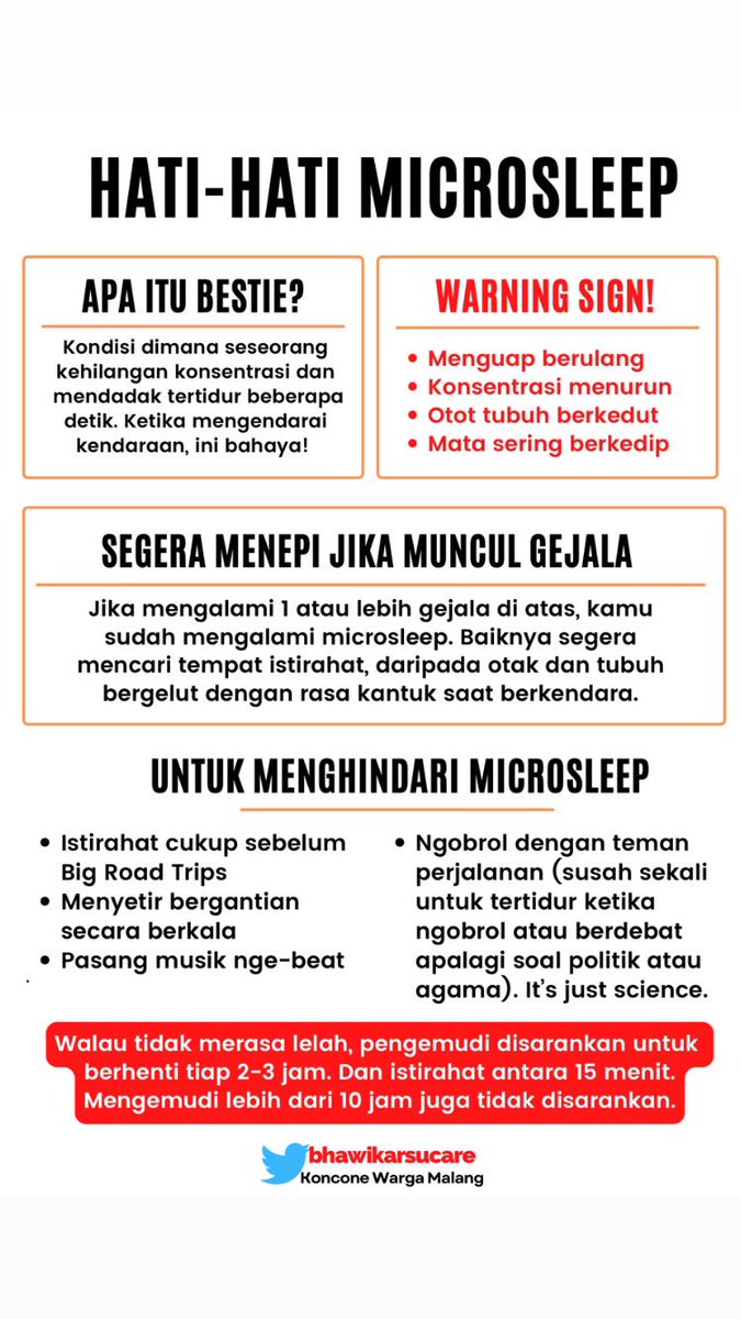 Selamat dan sehat sampai tujuan, ya! #microsleep #infomudik