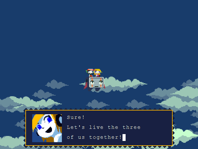 kdrnic's tweet photo. finally beat Cave Story's final ending https://t.co/7Cnhn9Yi7v