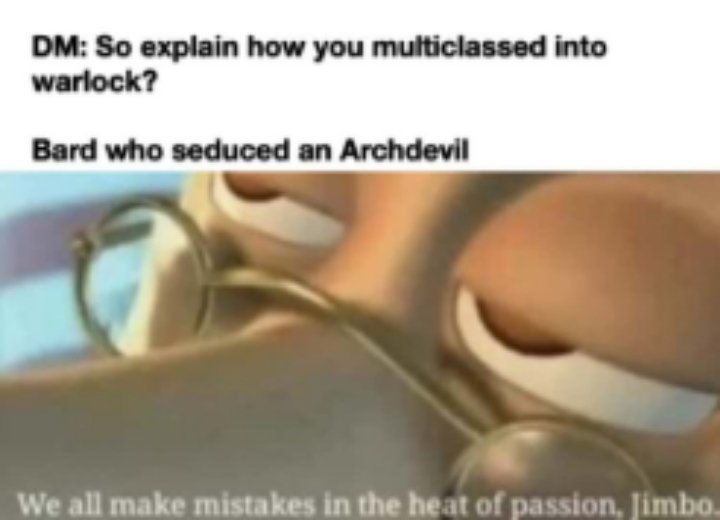 RollPlayGamers's tweet photo. #dndmemes #humor #dnd #funnymemes #bard https://t.co/zud3KNbFjx