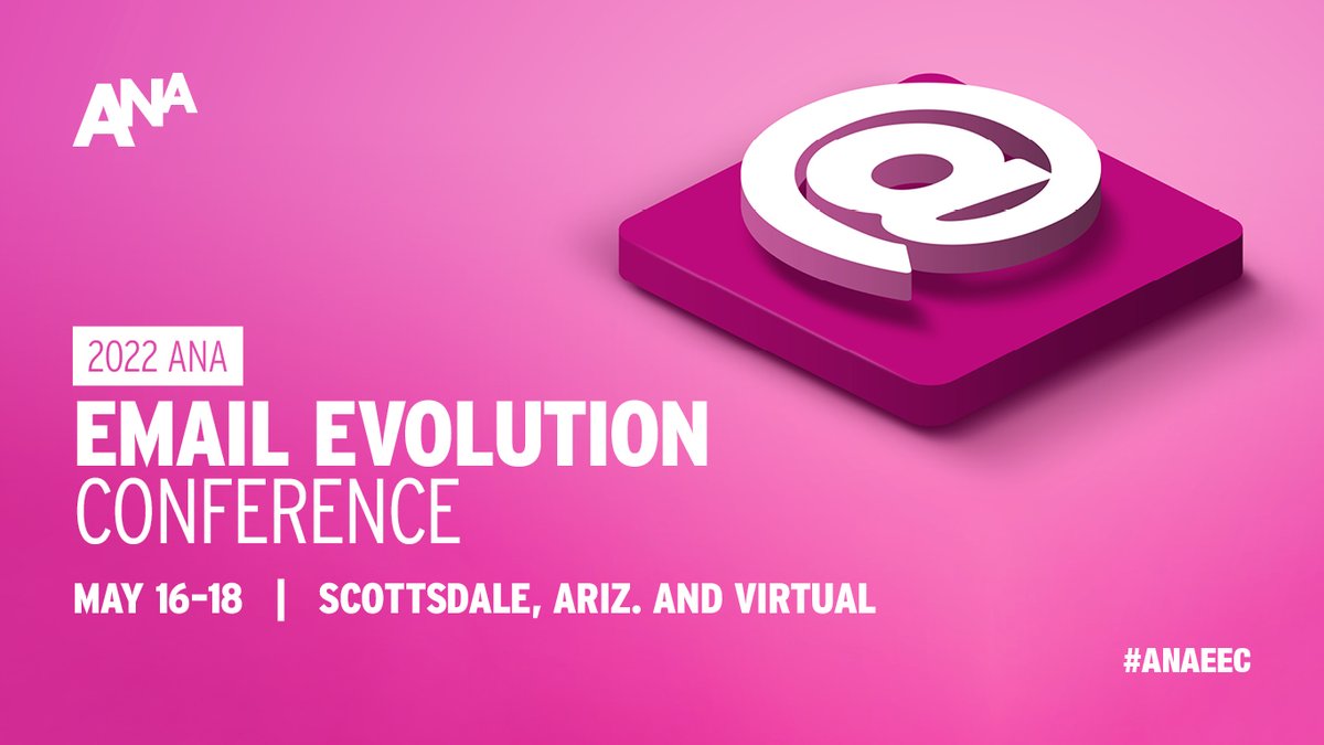 Join the ANA in Scottsdale, May 16-18, for the Email Evolution Conference! Get the details here: ana.net/content/show/i…

#b2bmarketing #emailmarketing #conference