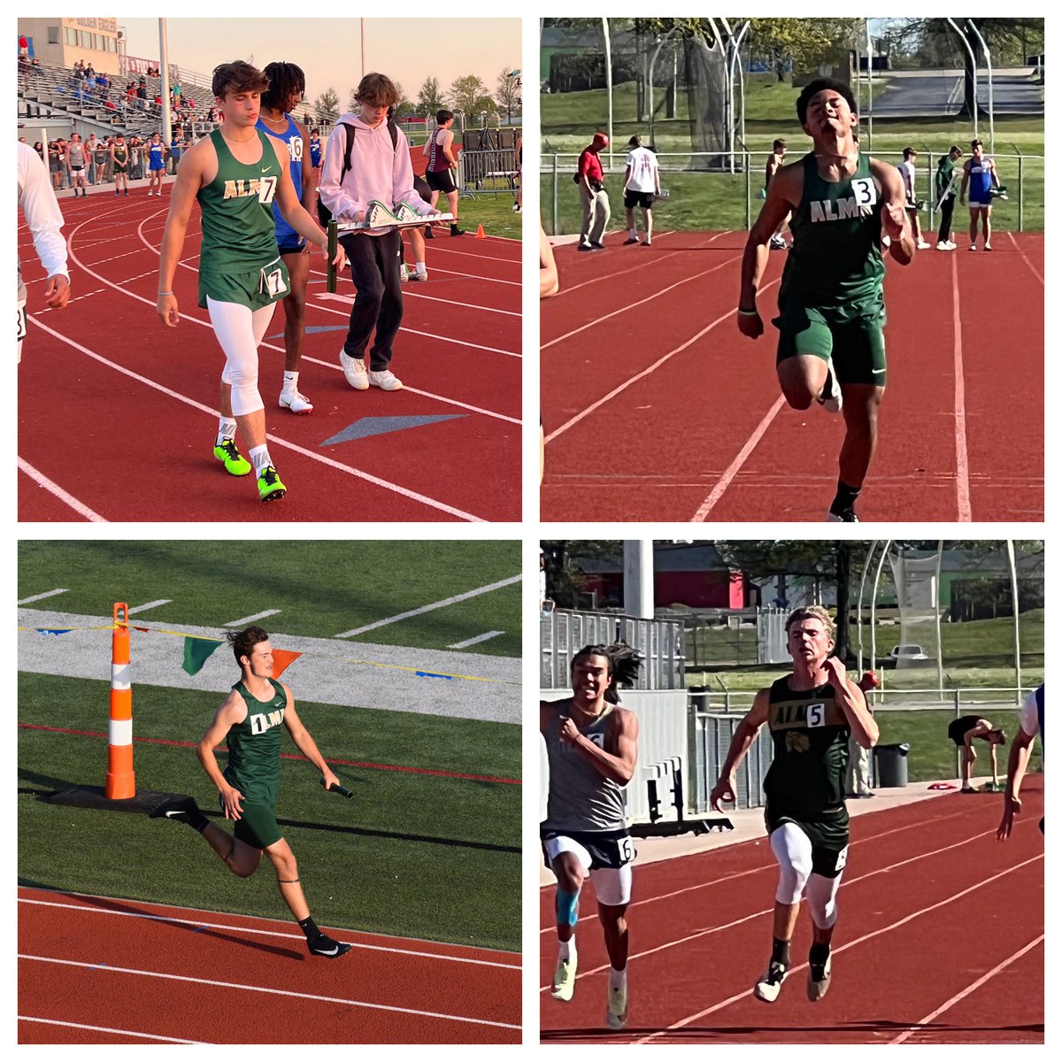 The 4x100m team of Drake Stogsdill, Justice Lincks, Braxton Kilgore, &amp; Eli Pellam have qualified for the 5A State track meet! #only1airedale