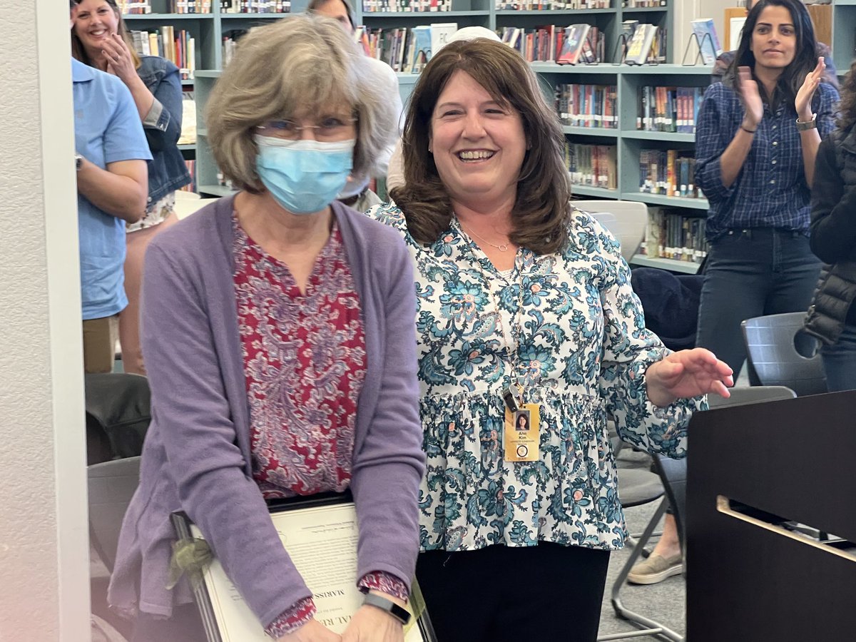 LAFSDMaddux's tweet photo. Congratulations CSEA Employee of the Year Marissa Comins ⁦@LESLeopardsK5⁩ #lafsd https://t.co/cY2V4WnHGF