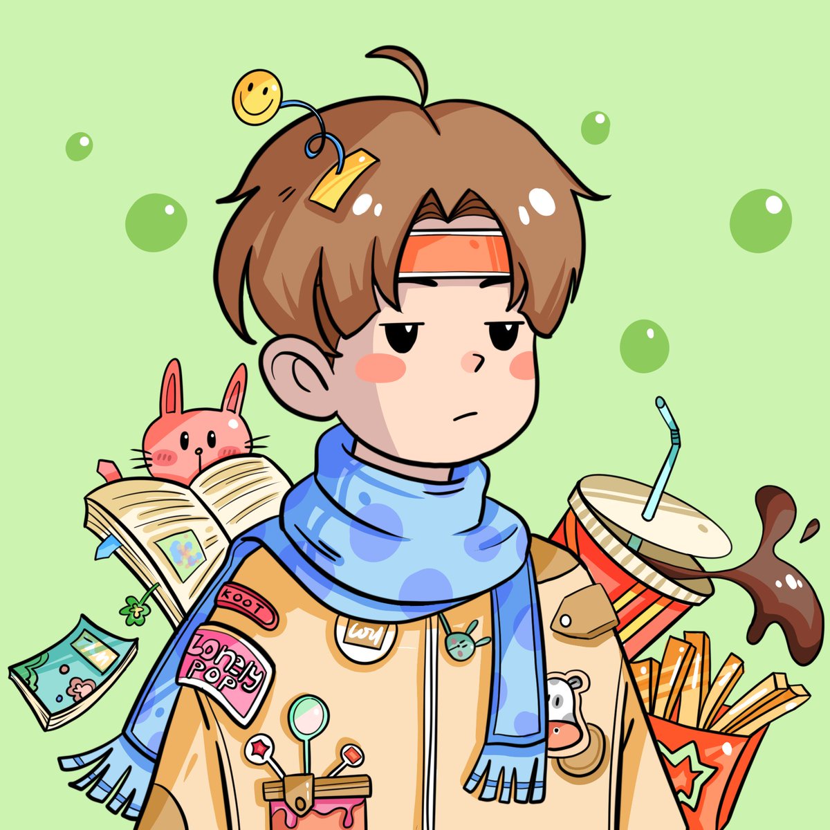 usur9527's tweet photo. I need food and music to accompany my lonely moments. #LonelyPopFanArt @LonelyPopNFT https://t.co/qvwgYB4Fqi