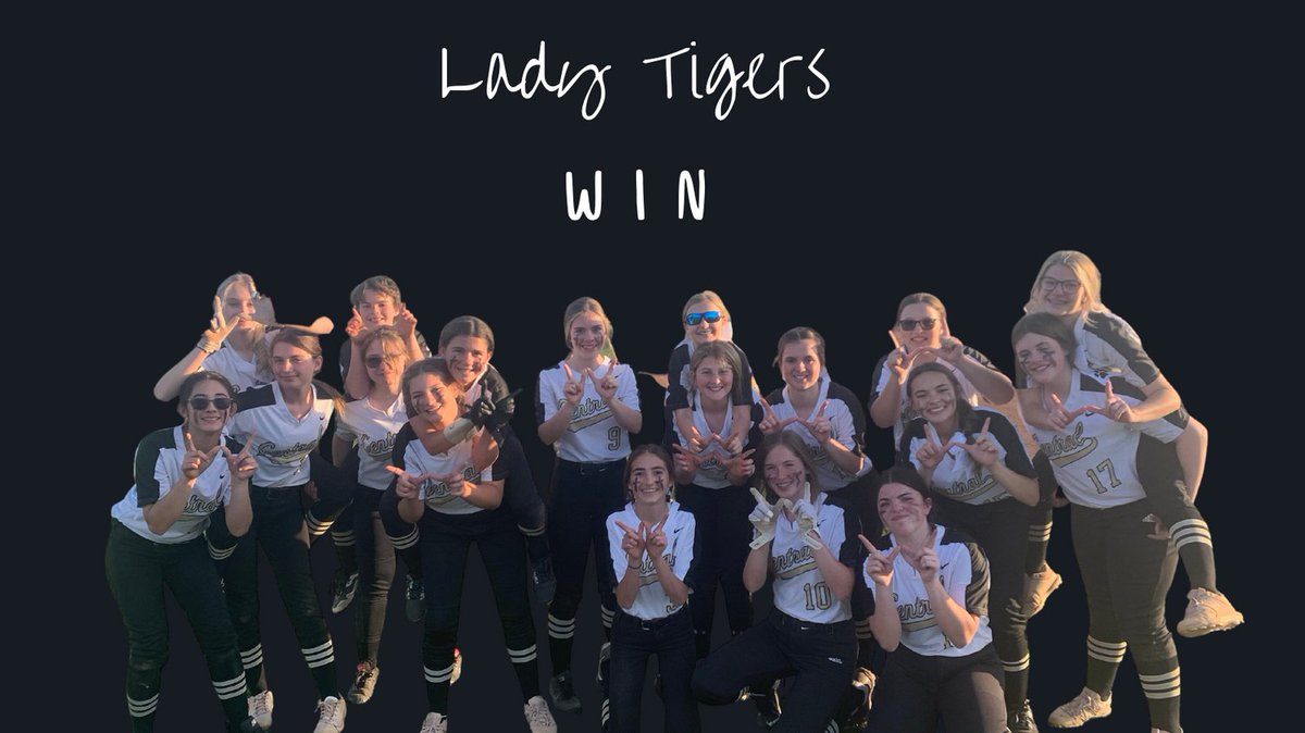 CentralMSSB's tweet photo. Lady Tigers walk it off against Smyrna in the bottom of the 7th inning thanks to a triple by Addison Retzlaff. https://t.co/R06WHQQCMN