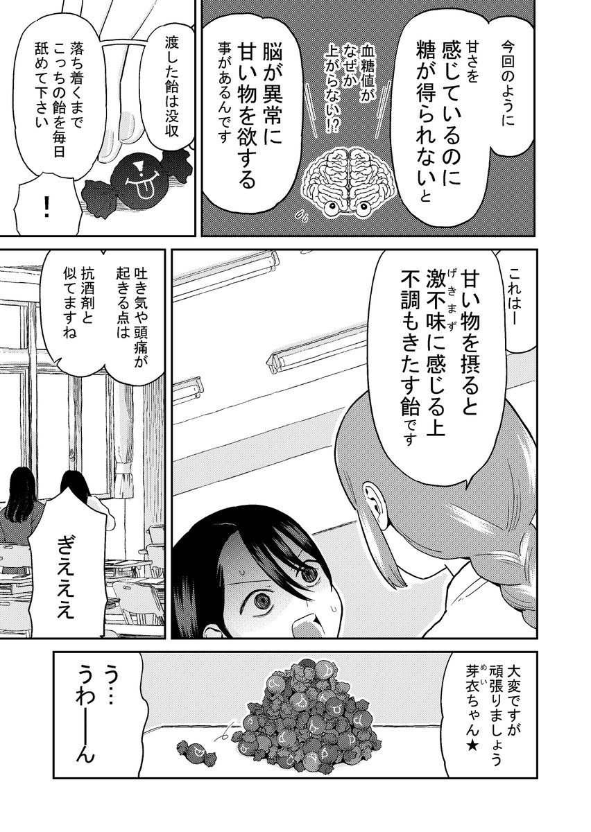 漫画『妄想科学同好会⑥』
-ダイエット飴(3/3)- 