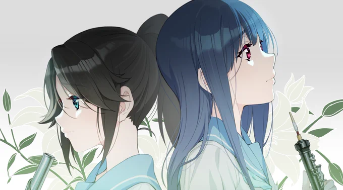 第九天
#100日チャレンジ #リズと青い鳥 #鎧塚みぞれ #鎧塚みぞれ 