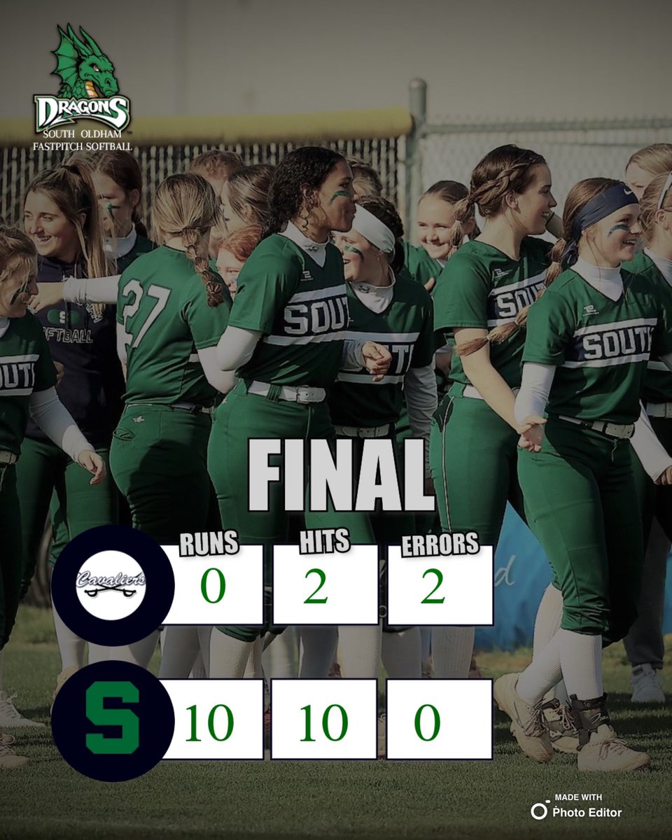 sohssoftball's tweet photo. Final: South 10 🏆 Carroll County 0 (5 innings) https://t.co/kkvgfoOUO7