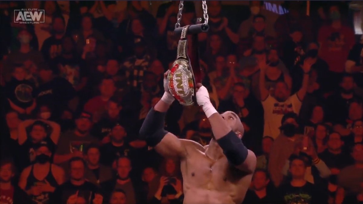 BigDre2374's tweet photo. Hell yay thats what im talking about 

Yayyyyyy!!!!!🙌🏾🙌🏾
2x tnt champion 
TNT title back into right back right hands of @ScorpioSky yess congratulations Scorpio woooo 
Thank you 🙏🏾 so well deserved 

#MenOfTheYear have the title back 

#AEWDynamite #FaceOfTnT https://t.co/ry9V4ZczSt