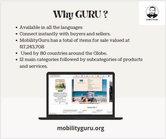 MobilityguruT's tweet photo. Guru is always there to support you anywhere, anytime. We help the mobility community to make their life easy. Along with our sellers, we make sure in providing all needed products for mobility communities anywhere around the globe.
Visit us today:- https://t.co/HzSynl0AzZ https://t.co/2MWU1gGwCr