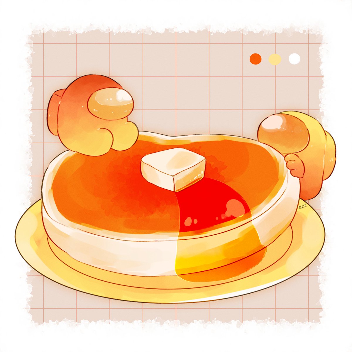 「🥞 」|てんみやきよのイラスト