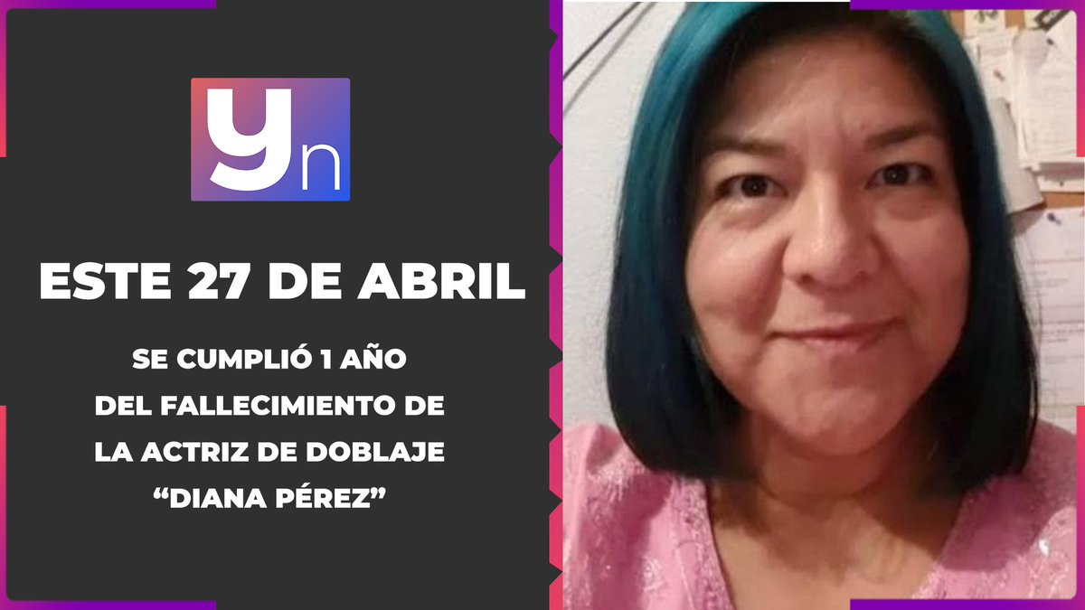 ES_levelOne's tweet photo. Hoy queremos recordar 
a la Actriz de Doblaje "Diana Pérez"

Quien falleció el 27 de Abril del 2021

Su voz nos marcó a todos desde pequeños
y también hasta ya siendo adultos

Aún la extrañamos y siempre lo haremos

#Doblaje #Pokémon 
#Latinoamérica #DoblajeMexicano https://t.co/M3p4VDPx1Z