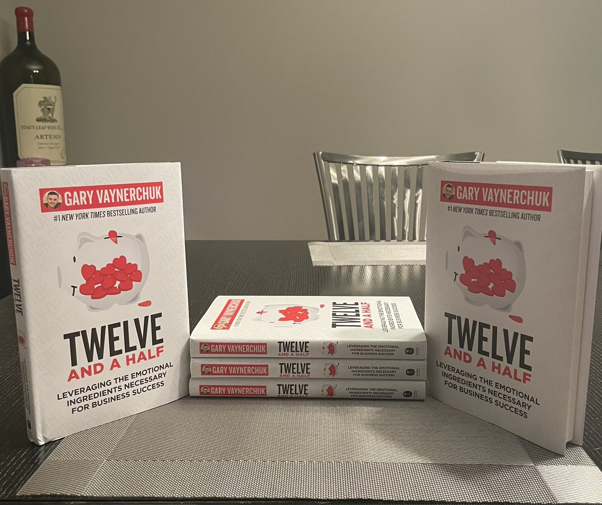 To celebrate the <a href="/garyvee/">Gary Vaynerchuk</a> and <a href="/BAYC2745/">voltura.eth</a> spaces tonight I’m giving away 5 copies of <a href="/12andahalfbook/">Twelve and a Half</a> to anyone in the <a href="/psychanon/"></a> fam. Just like the tweet (don’t have to follow or rt) and I’ll have wifey pick the winners at random tomorrow night.