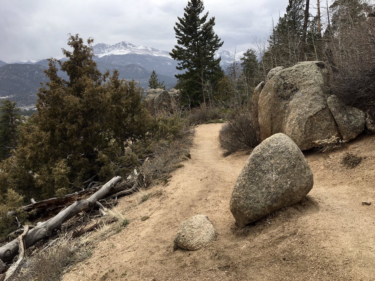 oncourseturf's tweet photo. Some #MeMaintenance today. Hiking Gem Lake trail in #RMNP. Some amazing views and rock formations, including Paul Bunyan’s boot with a hole worn through. #GetOutside @MedinahTurf @TurfNetMaestro @turfnet @LeashaSchwab @hofner1317 @JohnFeeneyEPGC @GDRizzi @TURFmelb https://t.co/qCqbos5ine