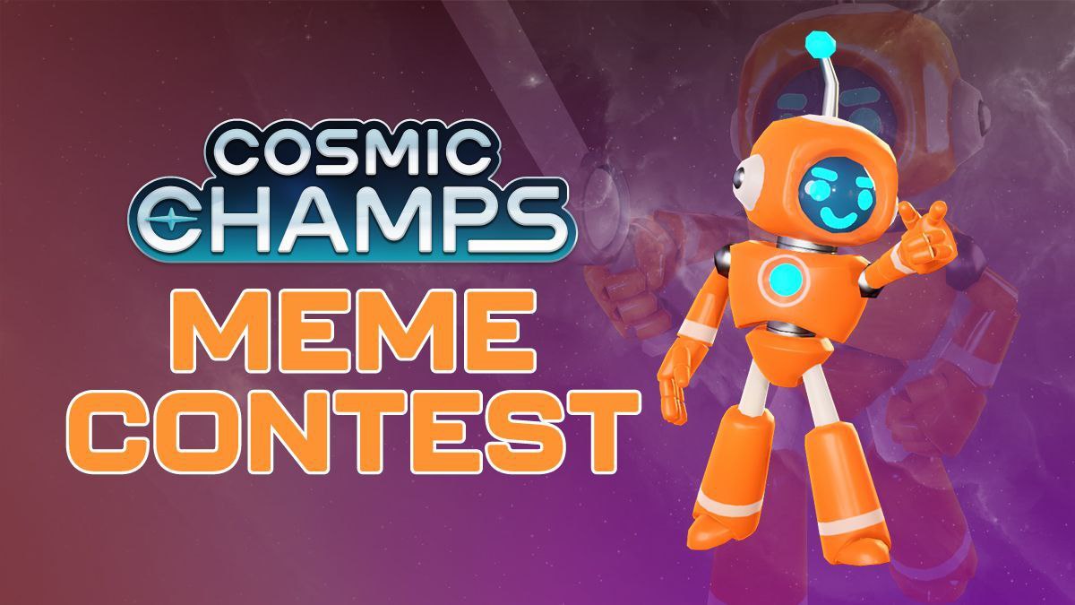 CosmicChamps's tweet photo. Champs! You've blown our minds 🤯 with the quality of #CosmicChamp Memes you submitted for the 
#CosmicMeme $COSG content. View the shortlist in the replies below! Tell us your faves in the comments. Winners will be announced later this week. #AlgoNFT#Crypto #Meme #algofam https://t.co/viQ827yAj4