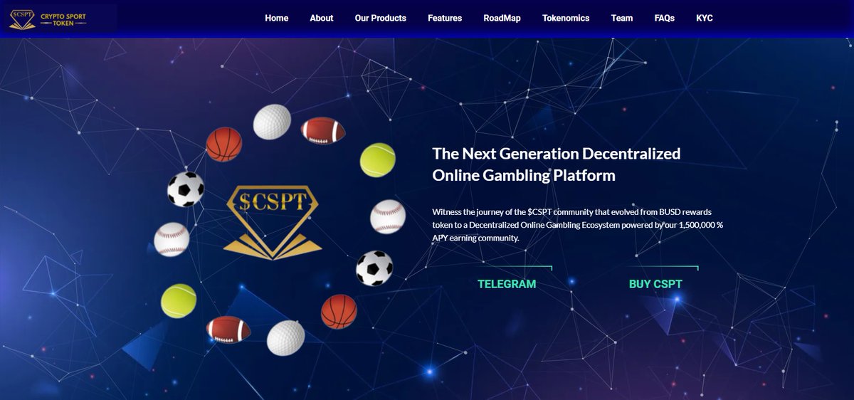Just Launched: #CryptoSportToken

🏈Fixed APY: 1,500,000%
⚽ Rebase: 30 mins
🏀Tax: 13%  18%
🎾Team is Audited and KYC'd
🏌️On the BSC mainnet

cryptosporttoken.com