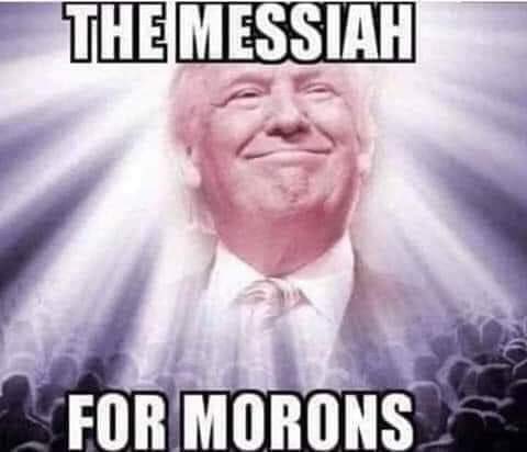ron_hites's tweet photo. @JesseCoffey15 @RepMTG Have you ever read the Bible on what Jesus actually taught?!
Oh I forgot, you no longer follow the teachings of the Jesus of the Bible!
You have a new Messiah by the name of Donald J Trump that you follow now!
#CultOfTrump #MessiahTrump #StupidPeople #Morons #MAGA #QAnon https://t.co/Y6GNvDtlkM