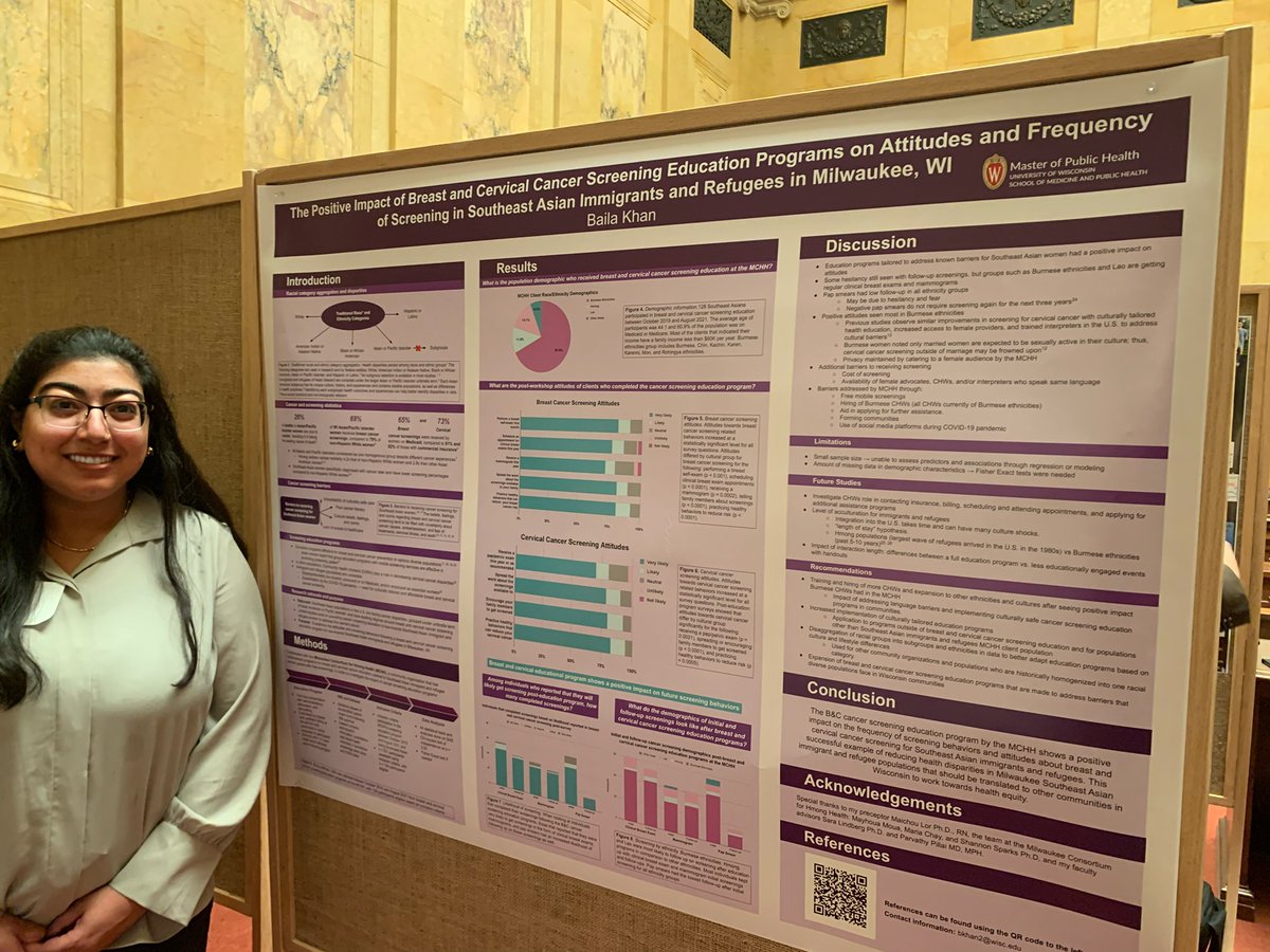 bkhans11's tweet image. I had an amazing time today presenting my research at the Capitol for @UWMadison day! Great way to advocate and practice communicating research in lay terms to legislators and alumni.

+ I got to meet @RepStubbs and @nadaelmikashfi!
#UWDay #PublicHealth