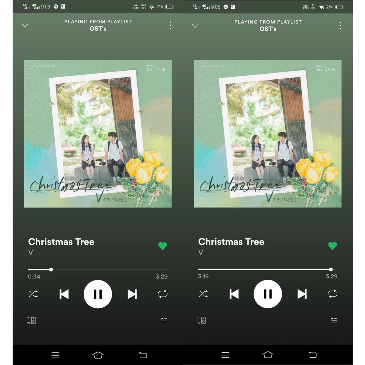 __TAEnery's tweet photo. @OliviaRSnipes Stream
#ChristmasTree 
#Yours
#WithYouJiminOST
#StayAlive https://t.co/ZuQoO5RkZ3