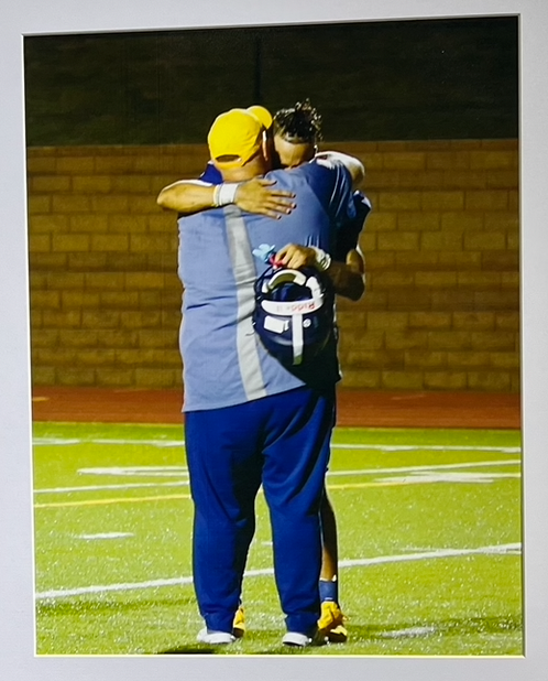 2022 CYEPJ Sports photos first and second places:  Clayton Steward (Solo Swimmer) and Jerrica Johnson (Coach and Player embracing).