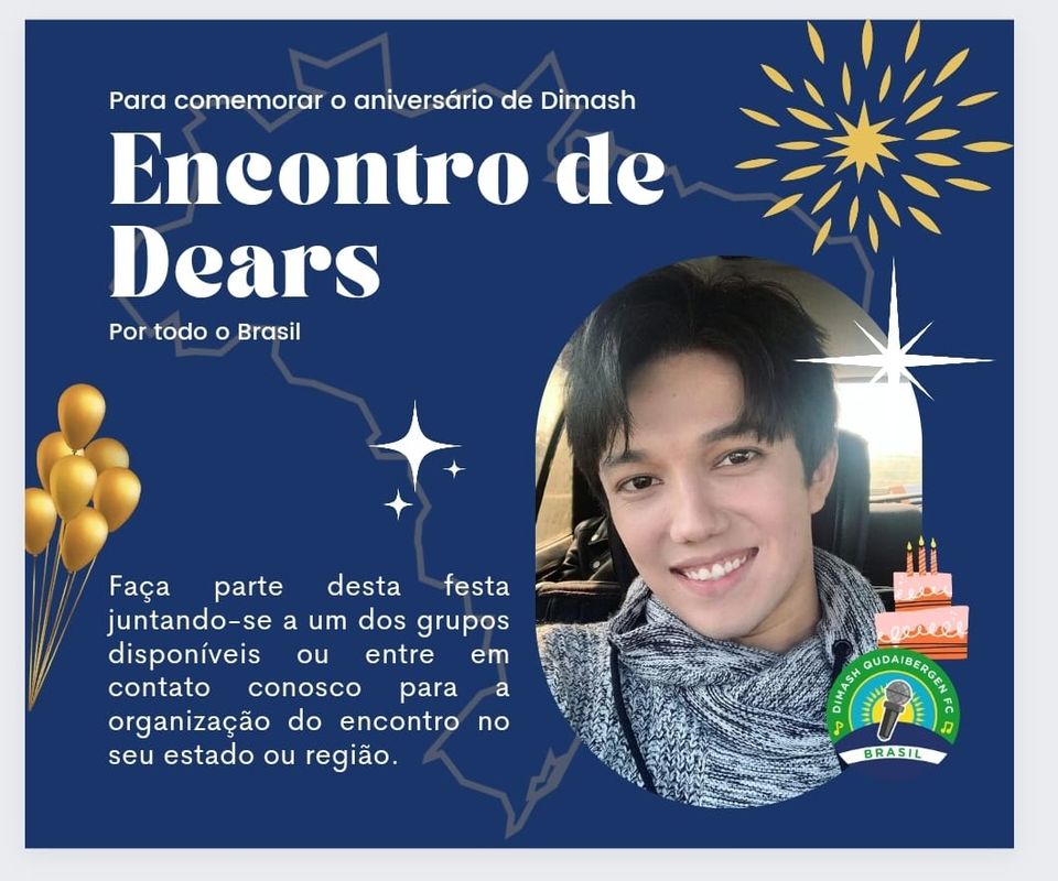dimash_fcbrasil's tweet photo. Nós do DQFCBrasil estamos planejando encontros por todo o Brasil e procuramos Dears que possam organizá-los no seu estado/cidade! Basta entrar em contato conosco! (Já há encontros sendo organizados no DF, RS, AM, RJ, SP, PE e PB, siga o fio para os links dos grupos). Participem! https://t.co/iPANsezO0i