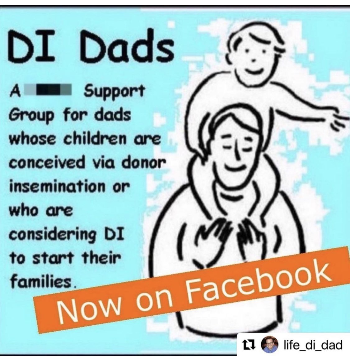 Men looking for a supportive men’s only community dealing with #malefactorinfertility and the decision regarding #donorsperm #donorinsemination - join us on the Facebook group DI Dads.  Private.  Discreet.  Your friends won’t see you as a member.  Really.