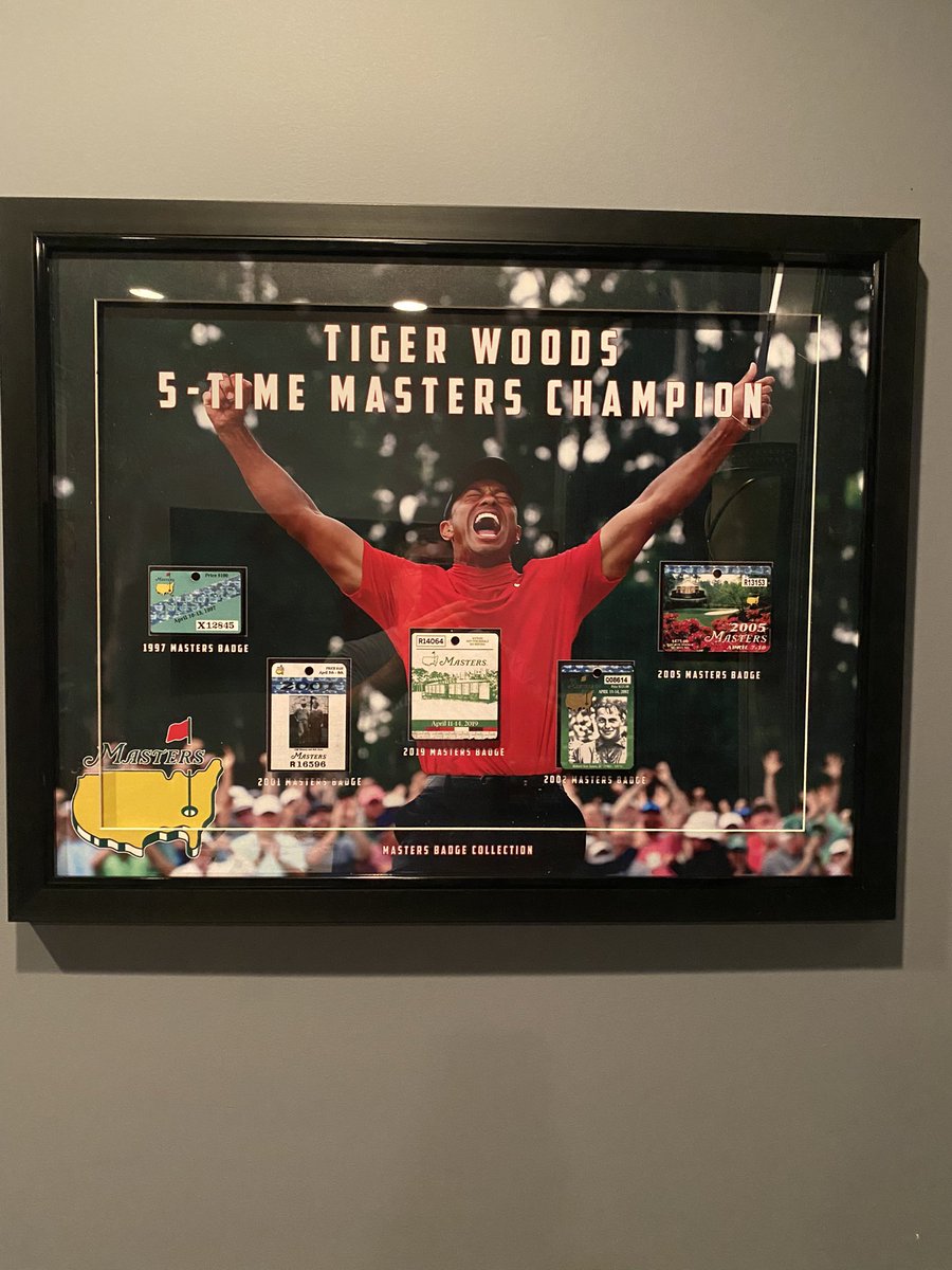 drbrett99's tweet photo. Happy Bday to me! MJ the Goat championship rings and Tiger Masters wins passes!   Decorate my media room well?! https://t.co/1L4Y8QsSHx