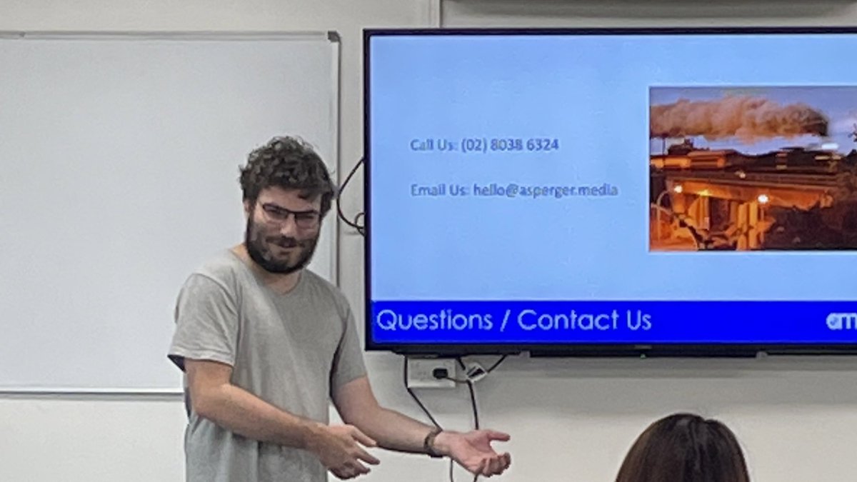 aspergermedia's tweet photo. On Tuesday, Ben did a talk on the importance of having an IT Consultant at a networking event in Western Sydney. 

If you’d like to talk to Ben, give us a call - 02 8038 6324. https://t.co/rWiRJt9eQ9