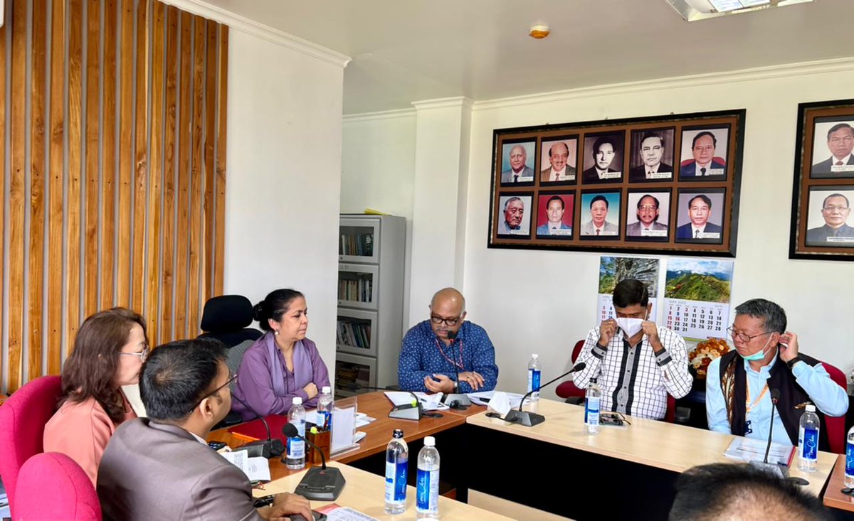 NPC_INDIA_GOV's tweet photo. @NPC_INDIA_GOV  and Govt of Mizoram plan to partner on diverse sectors - industry, health, tourism, Startups, Agri value chains etc. High level meeting at Aizawl with Chief Secy by DG NPC on 27 Apr. #Sundeep_Nayak @CimGOI https://t.co/6Vt7vmaSrt
