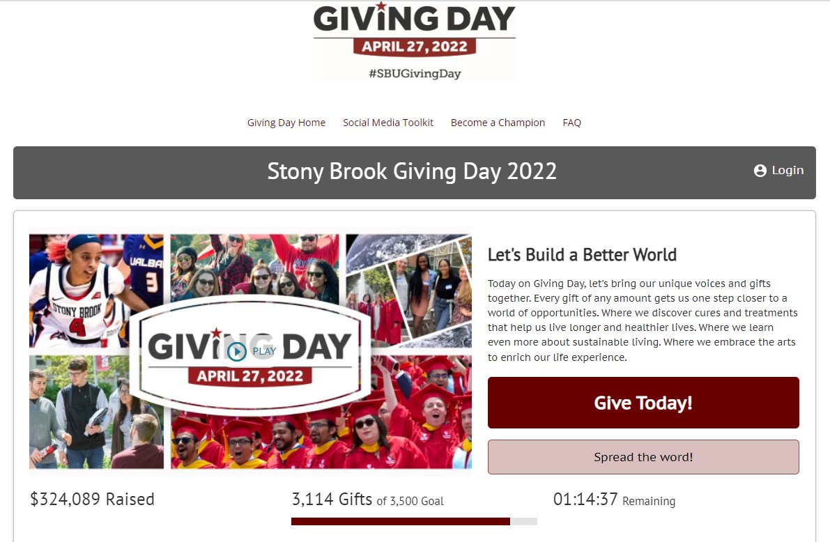 Stony Brook Annual Giving tweet media