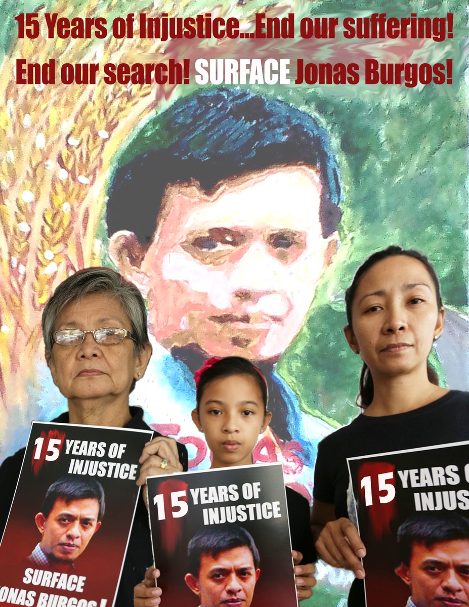 We Remember
#JonasBurgos #EndImpunity #StopEnforcedDisappearnces 

@dohrpk @FindPhilippines @apdp_jkccs @NKHumanRights @KontraSupdates @KontraS @IKOHIsumut @odhikar_bd @ShuiMengNg1 @ForumAdvocacy @HakLeste