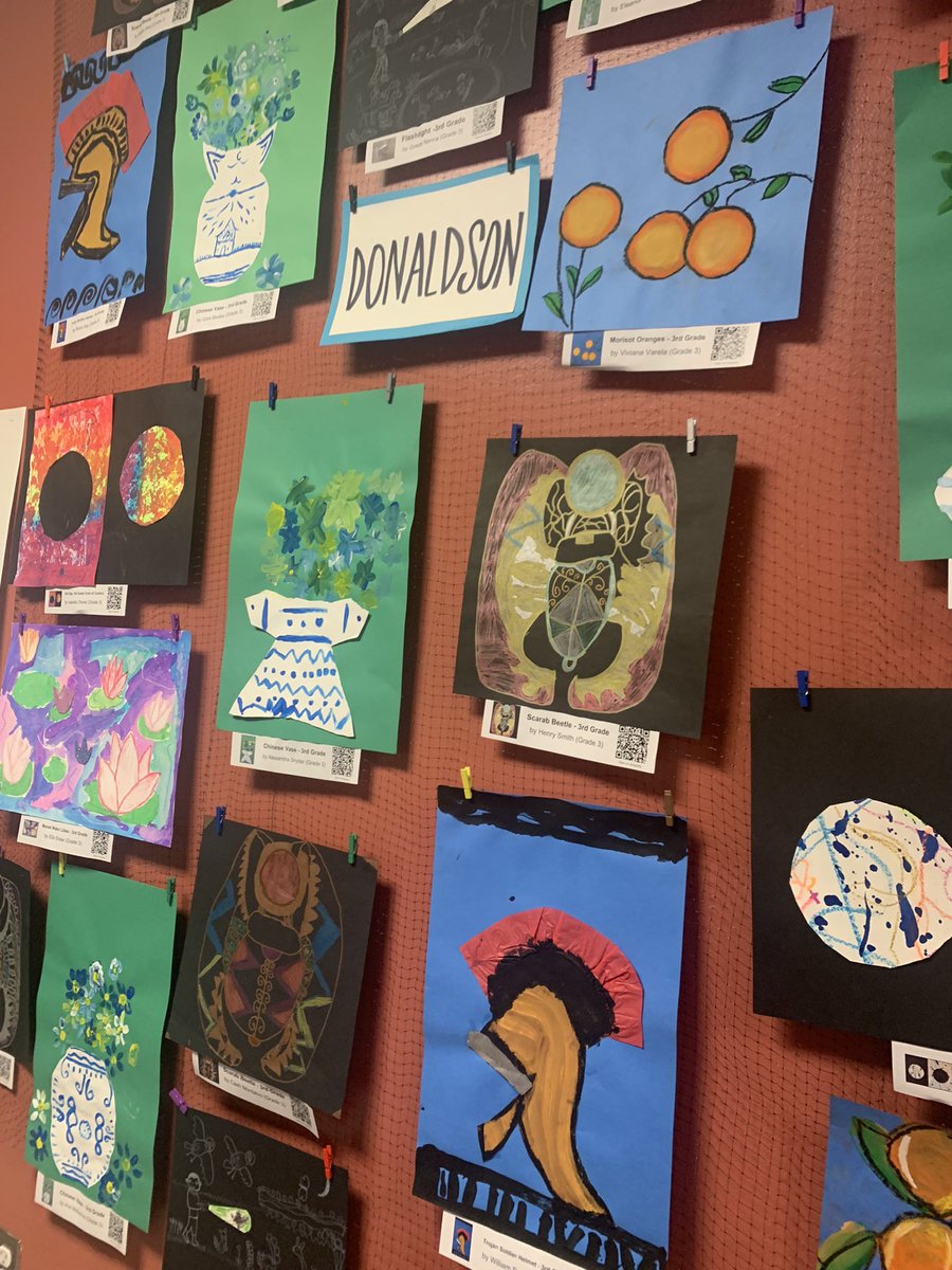 smithova's tweet photo. The Travis Elementary ART SHOW was today and blew everyone away. Kudos to our amazing art teacher Mrs. Quinones! https://t.co/QdXUYhmysn
