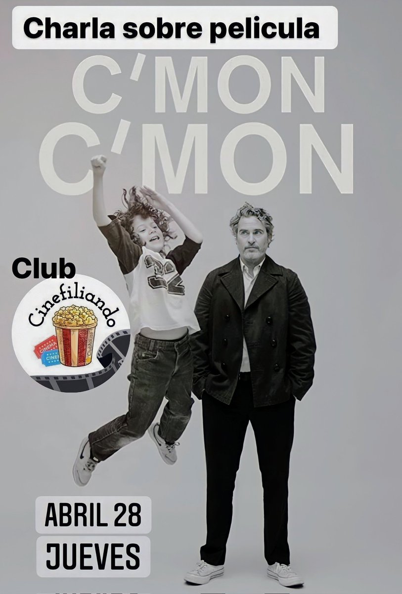 cinefiliandoCH's tweet photo. Les invitamos a todos los cinefilos a la “Charla sobre la película Camon Camon“ con Luz Serrault, Damian W. Lambert. Mañana en @clubhouse https://t.co/RBbep5I5PD https://t.co/GLyyA28Yjv