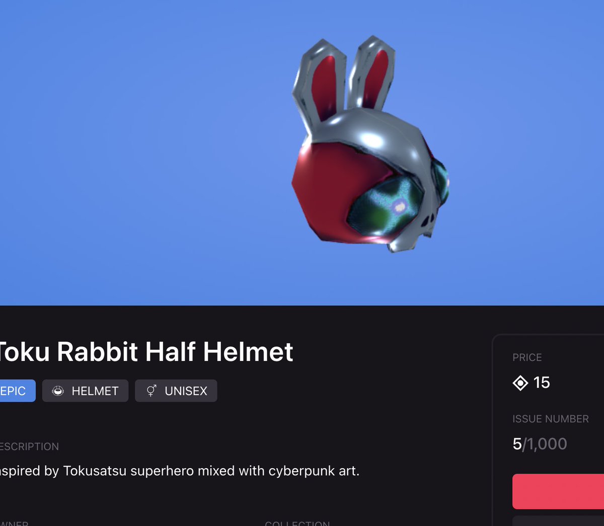 Hey secondary market price do not go too fast🤣 The original still be only 7 MANA😛

 If you need cheaper 👇

bit.ly/3gWplsM

#Decentraland #wearable #Metaverse