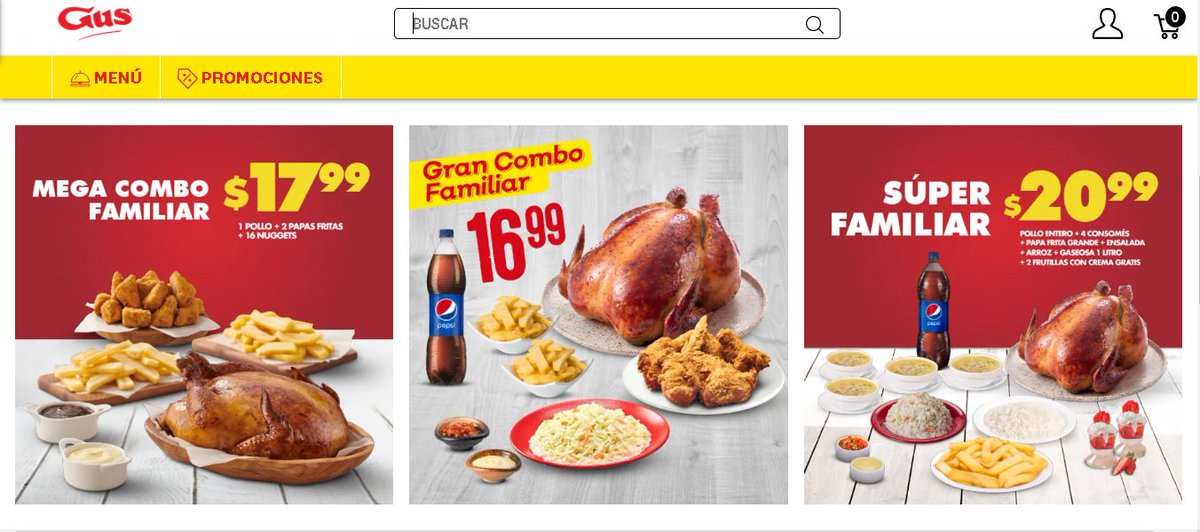 itspamelam's tweet photo. @PaolaMKT Pollo Gus  implementa paquete de precios con la variedad de promociones y combos. Mezclando distintos de sus productos para atraer al cliente y al mismo tiempo le brinda la oportunidad de cambiar su pedido habitual por uno más conveniente💯🥇. #PrincipiosMKTUSFQ @PaolaMKT https://t.co/lz9UOyMzjB