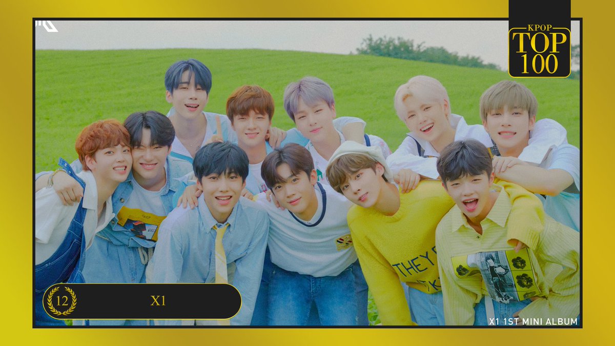 TOP100KPOP's tweet photo. TOP 100 – K-POP GROUPS

#12 X1 (@x1official101)

Congratulations! 🎉 https://t.co/XRlbjjpjaq
