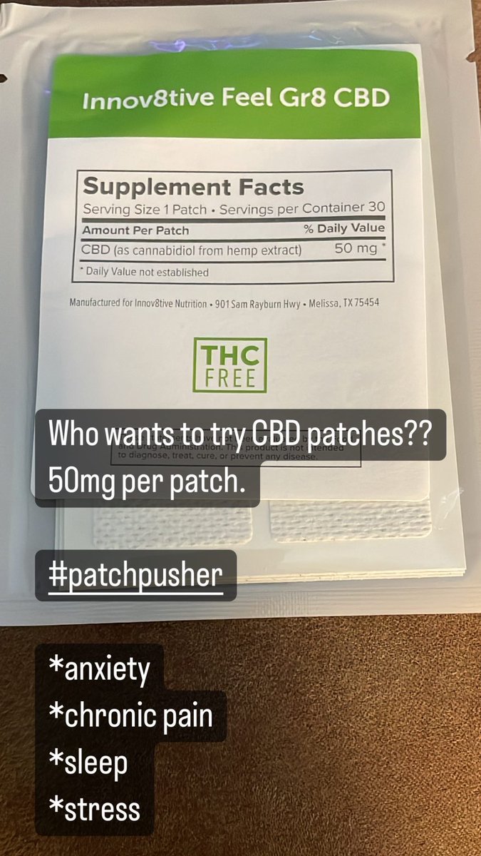 HWNBTY's tweet image. CBD in patch form! It is the only 50mg medical grade patch available on the market.

Patchpusher.innov8tive.com