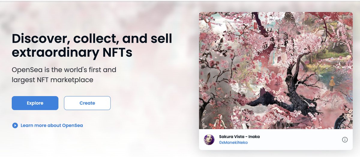 spydenator's tweet photo. 🌟🔥✨ so glad to see the front page of @opensea is showcasing @0xManekiNeko  Maneki Neko Art collection!

Check it out!
https://t.co/sjGAnUeS08 https://t.co/KMyPXujv0g