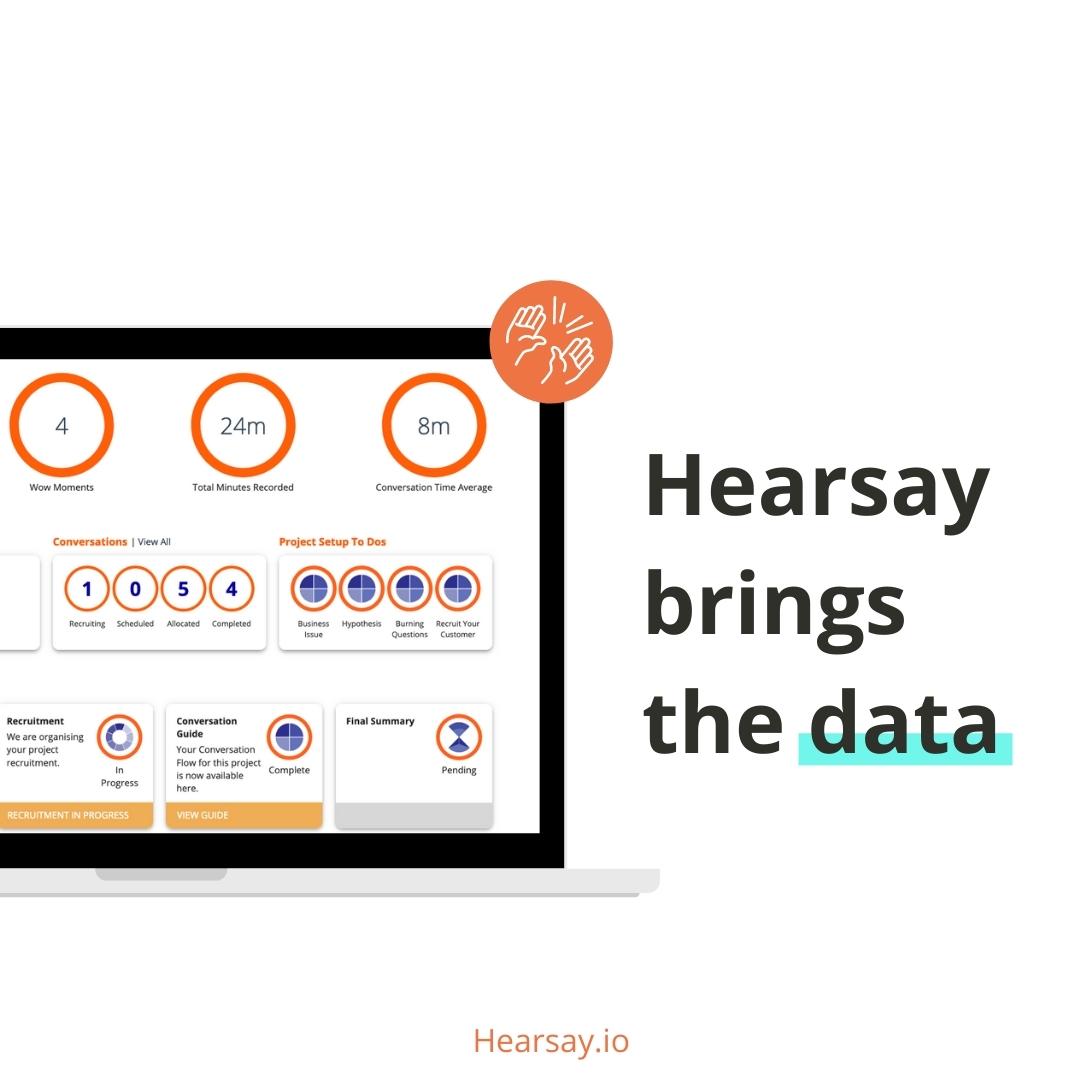 Hearsayplatform's tweet image. A reminder of why we have hit a milestone of 1,000 conversations. If u are running qual conversations or interviews and still doing it on the phone or in zoom with lots of extra paperwork, then you really should be using Hearsay. #interviewtech #qual #Saas #AI #workplace #restech