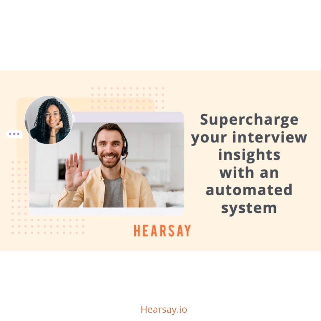 Hearsayplatform's tweet image. A reminder of why we have hit a milestone of 1,000 conversations. If u are running qual conversations or interviews and still doing it on the phone or in zoom with lots of extra paperwork, then you really should be using Hearsay. #interviewtech #qual #Saas #AI #workplace #restech