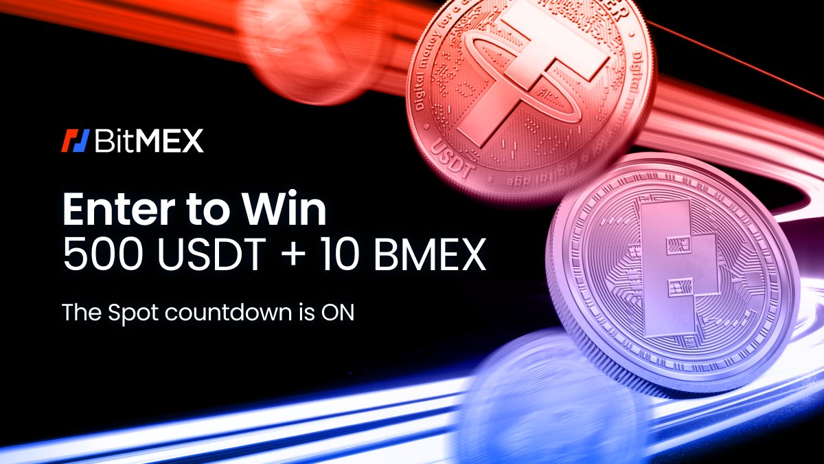 📣 Calling all BitMEX users, we’ve got 10 prize spots, in the lead up to BitMEX Spot. 

Here’s how to enter our #giveaway and win 500 #USDT + 10 #BMEX. 

1️⃣ Like this post
2️⃣ Follow <a href="/BitMEX/">BitMEX</a>
3️⃣ Tag 3 friends

Let’s go 🚀