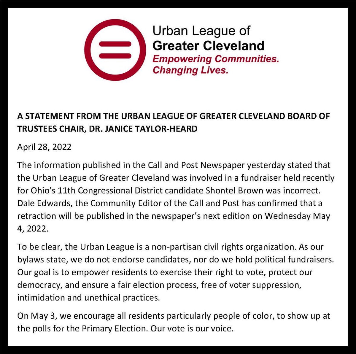 Urban League of Greater Cleveland tweet media