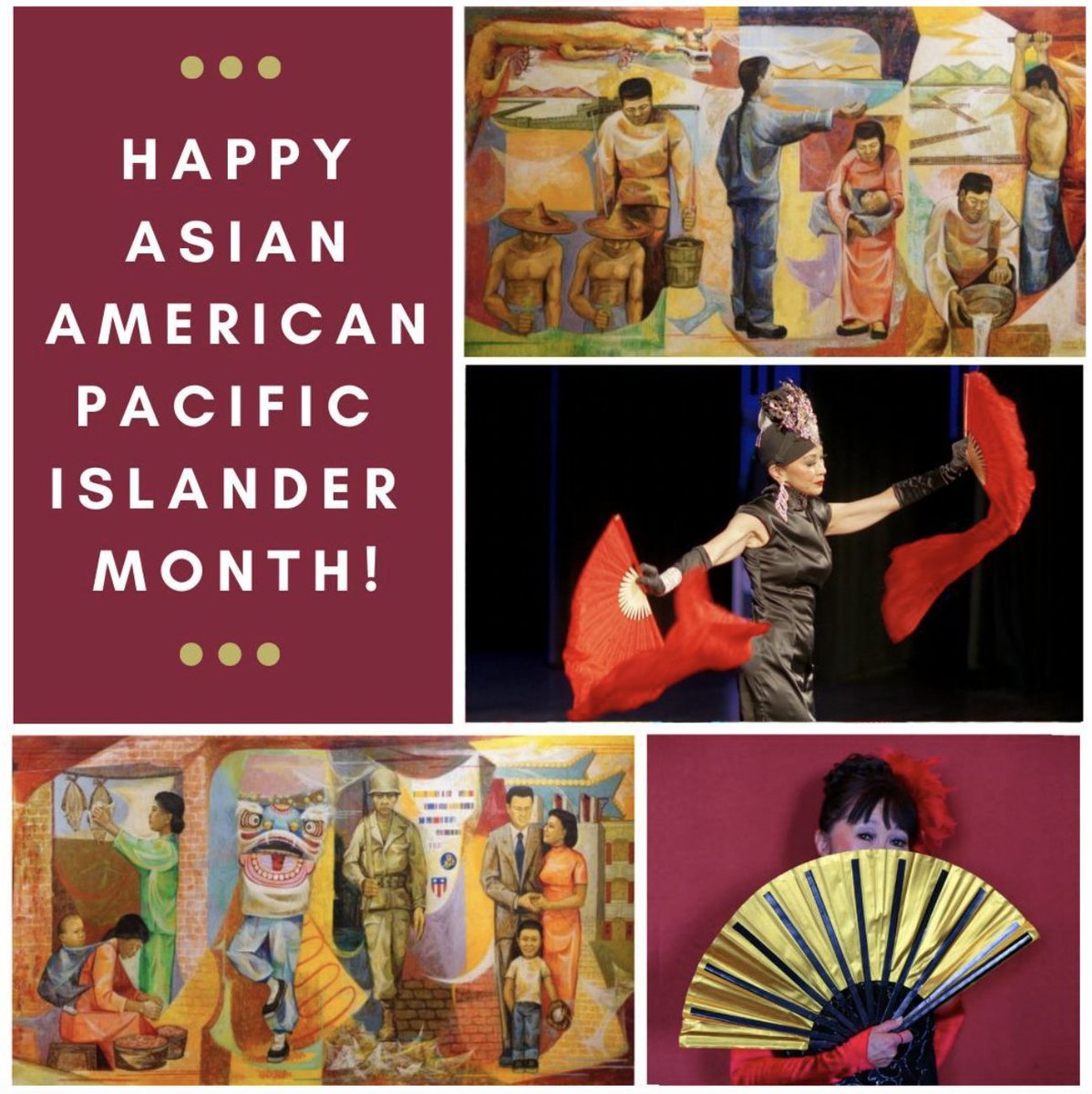 HAPPY #ASIANAMERICANPACIFICISLANDERMONTH!!⁠
⁠
The first #Asians documented in the Americas arrived in 1587, when #Filipinos landed in #California. The next group of Asians documented in what would be the United States were Indians in Jamestown, documented as early as 1635.