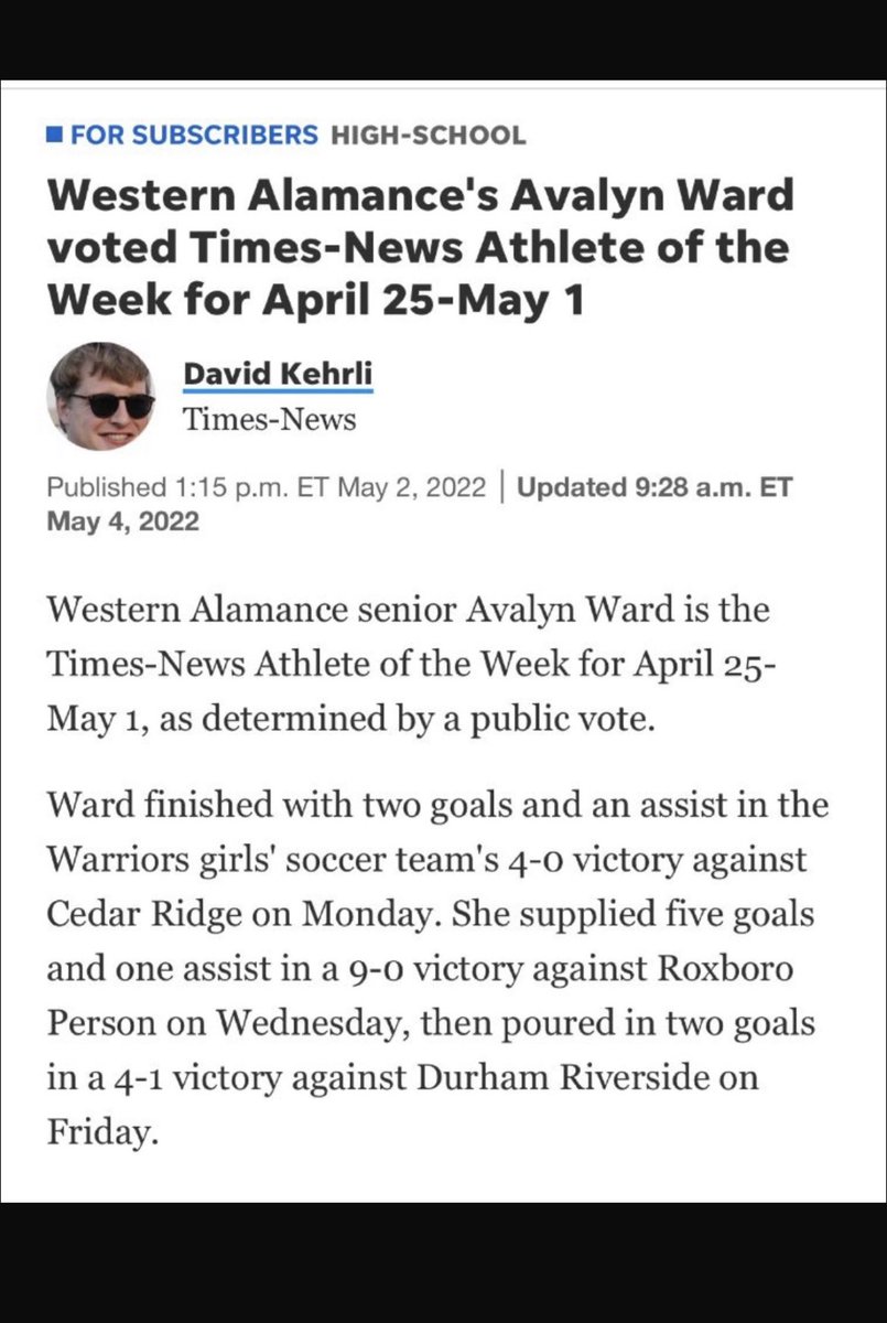 mikekward's tweet image. Have a week, Avalyn. A strong left foot and fearless disposition in the box help - so many header goals off great corners.