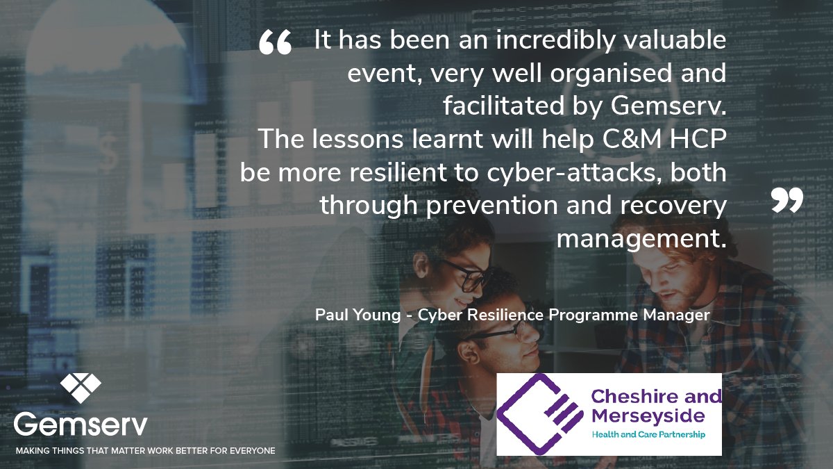 As the cyber threat alert level rises, the NHS steps up resilience through prevention management workshops with Gemserv bit.ly/3KOsCXg