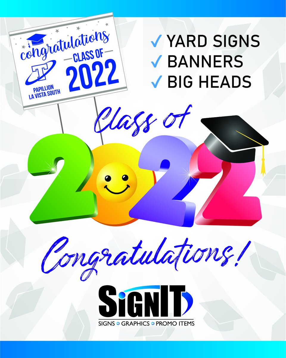 Its that time of the year to get your graduate signs ordered.  Call us today to help your graduate celebrate in style!   Wouldn't they just love to come home and see their big head sign in the yard!😜